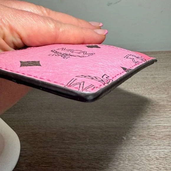 MCM lanyard/Cardholder in Visestos, pink - Picture 6 of 15